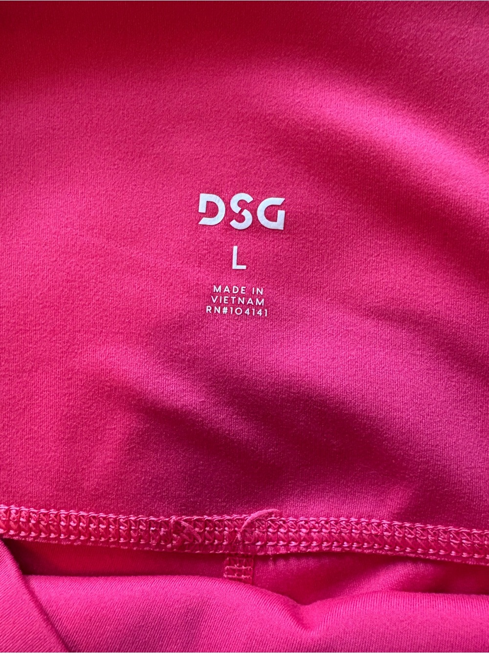DSG Hot Pink High-Waisted Crossover Leggings - Picture 3 of 3